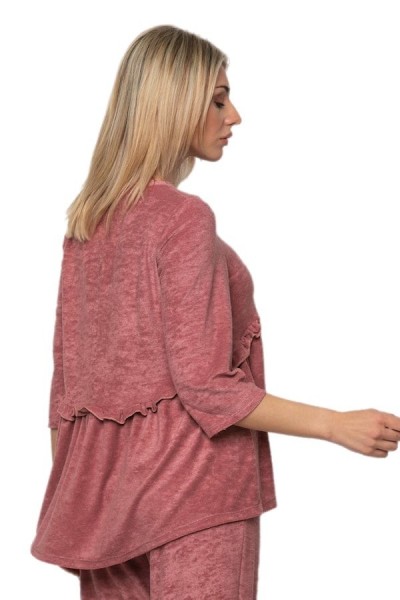 Bellino - Comfortable blouse with ruffles - 2