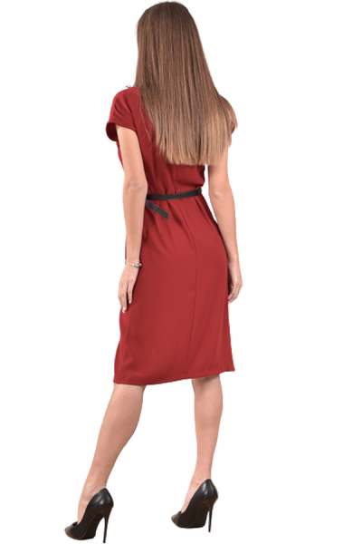 ALLORA - Φόρεμα midi με άνοιγμα εμπρός κόκκινο - 2