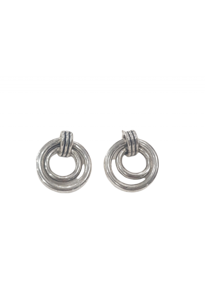 Anais - Earrings hoops in silver - 1