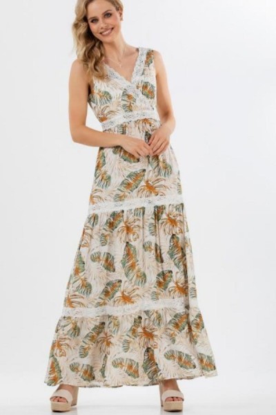 BELLINO -  Long printed dress - 1